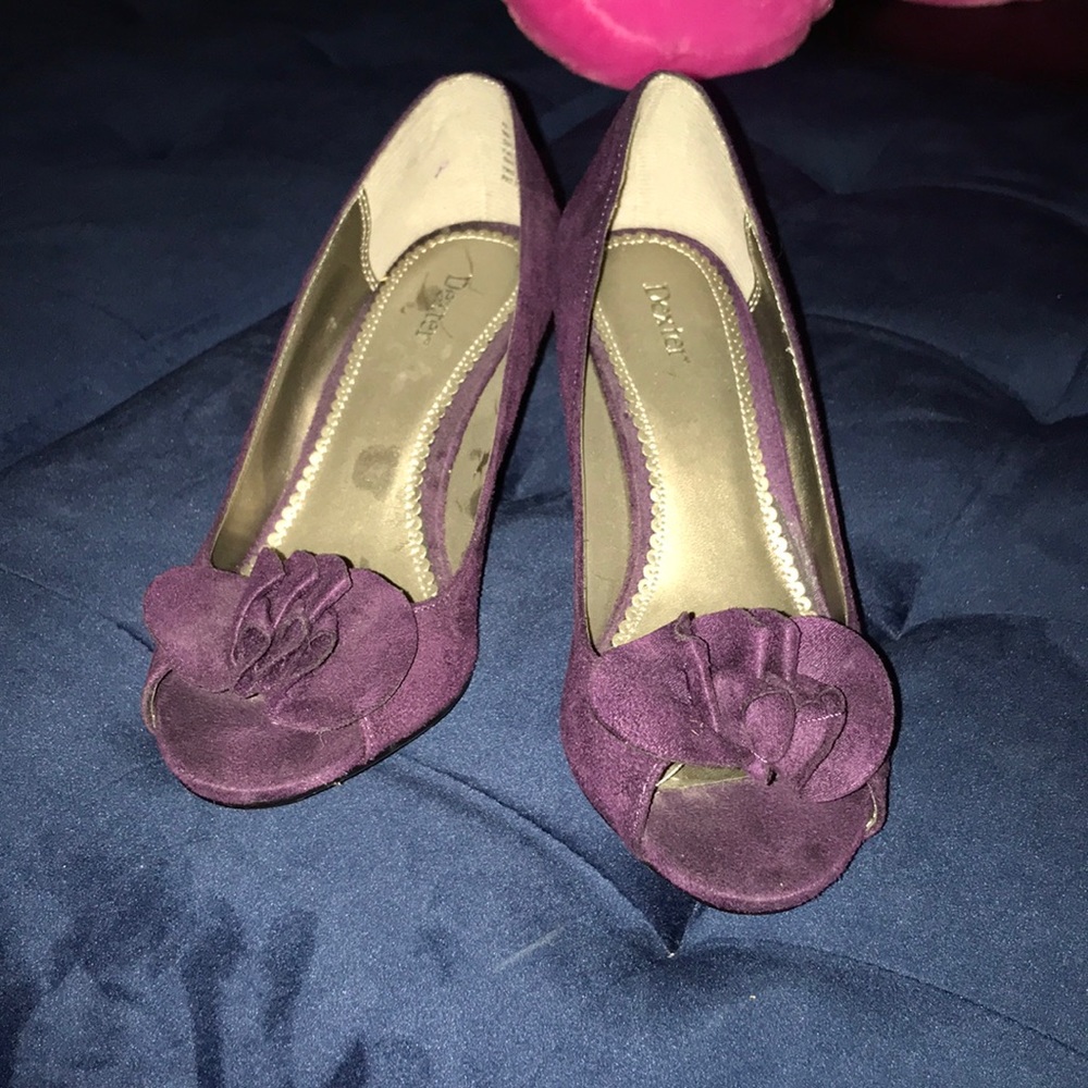 Royal purple wedge shoe. Size 7 , brand Dexter.